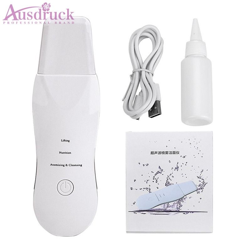 Hot Ultrasonic Ion Face Skin Scrubber Rechargeable Facial Cleaner Cleansing Spatula Peeling Vibration Blackhead Removal Device Facial Cleansing Tools Facial Wash Brush From Blueberry06 21 52 Dhgate Com