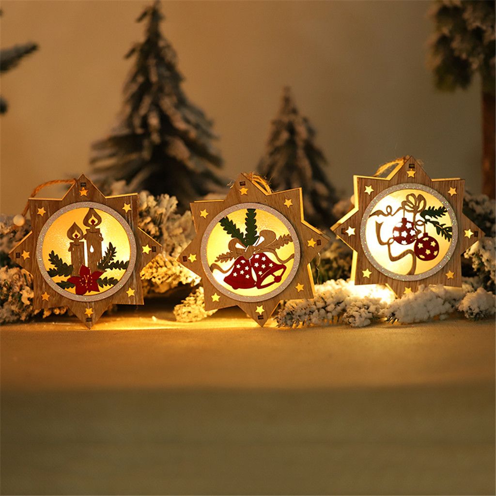 Decoration En Bois Pour Sapin De Noel Runfon Mini Sapin De Noel Artificiel En Bois Arbre De Noel Decoration Pour Fete De Noel Pour Table Vitrine Bureau Etc Amazon Fr Cuisine Maison