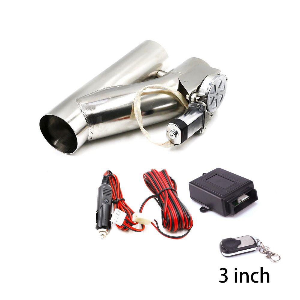 2×2.5" 63mm Electric Exhaust Valve Y Pipe Exhaust Valve Fit Double Exhaust Pipe