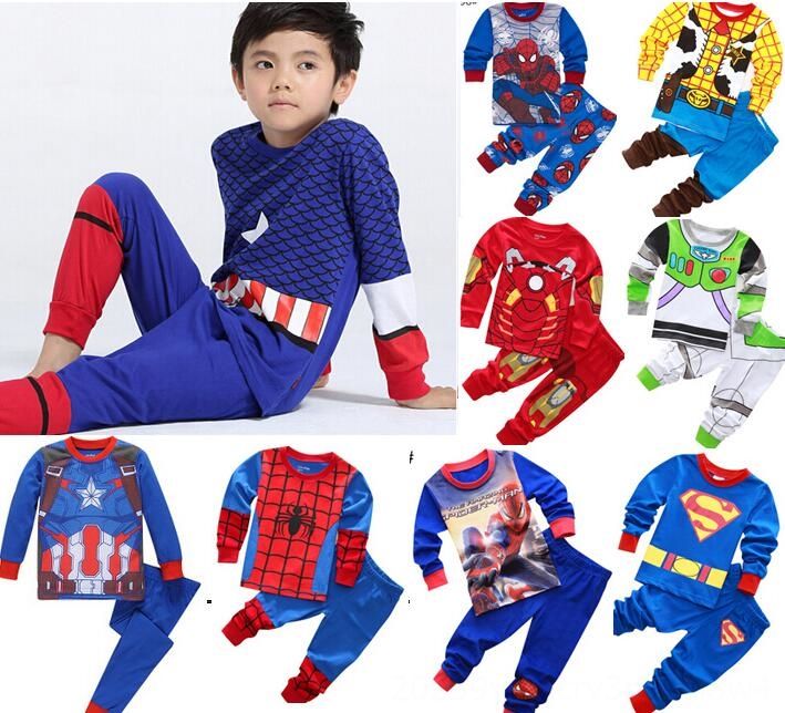 Acheter Coton Pyjama Enfants Captain America Spiderman Batman Pyjama Bebe Vetements Enfants Superman Vetements De Nuit Pour Bebe Garcons Filles Ni De Cartoon De 17 Du Gowdesigner Fr Dhgate Com