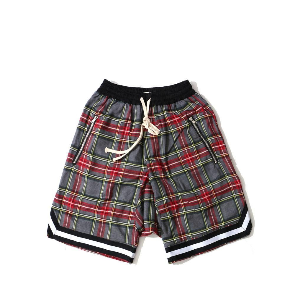 tartan basketball shorts