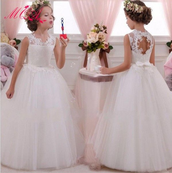 ivory colored flower girl dresses