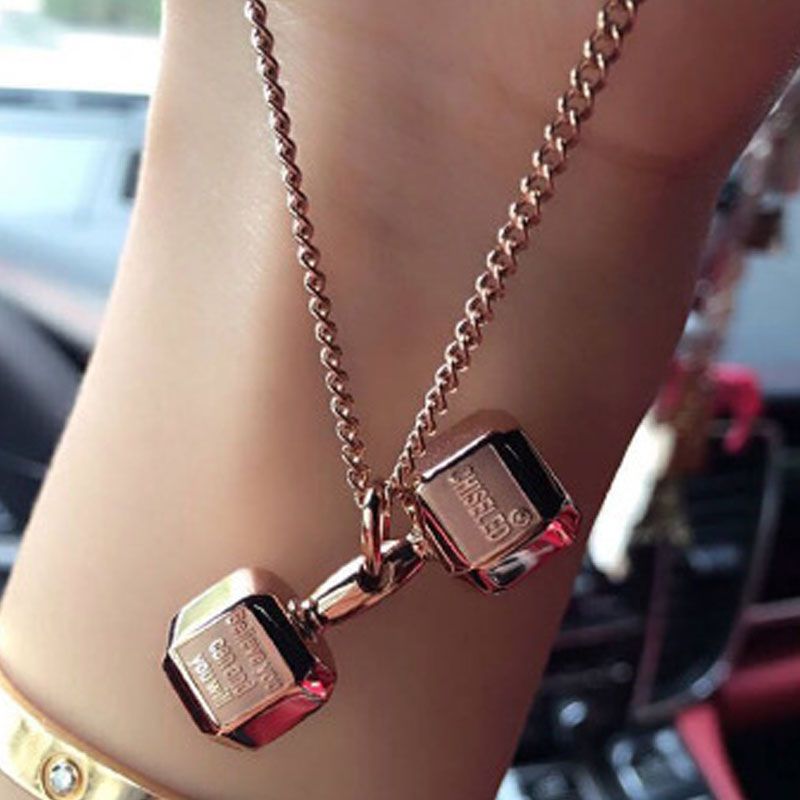 2019 Trend Star Dumbbell Necklace 