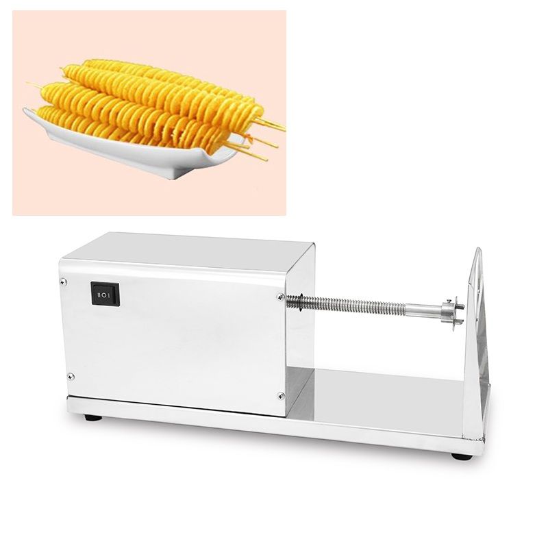 Commercial Electric Tornado Potato Slicer Spiral Twisted Potato Cutter 110V 220V Commercial Electric Tornado Potato Slicer Spiral Twisted Potato Cutter 110V 220V
