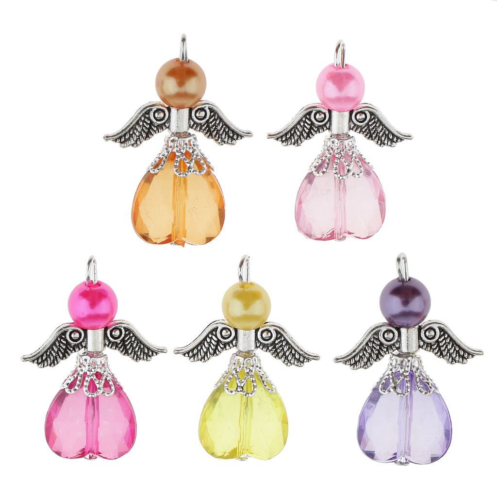 25pcs Handmade Fashion Angel Fairy Charms Pendants Beading Jewelry DIY Craft