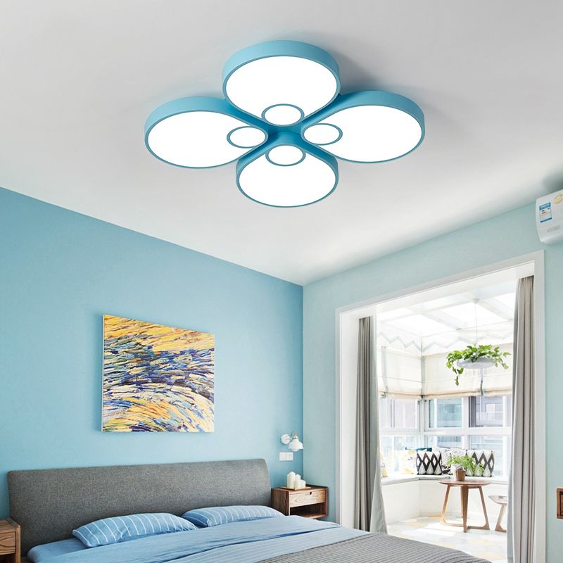 2019 Modern Iron Flowers Led Ceiling Lamp Boy Girl Bedroom Kids Room Led Ceiling Light Kindergarten Room Decor Lighting Luminaire Price Us 148 From