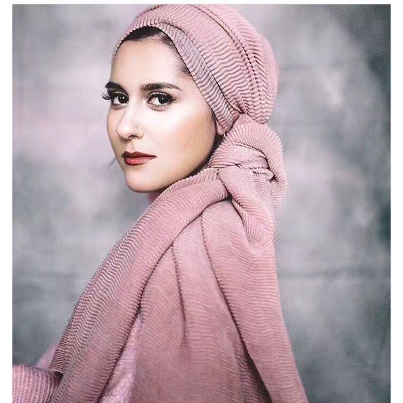 Bufanda Para Mujer Bufandas Hijab Musulmanas Arrugadas Bufanda Para Mujer Bufandas Hijab Musulmanas Arrugadas