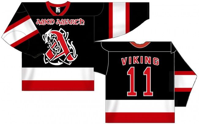 Secretario seguramente contaminación Rare Vintage Amon Amarth - Viking Hockey Jersey Hockey Jersey bordado  cosido Personalizar cualquier número y nombre