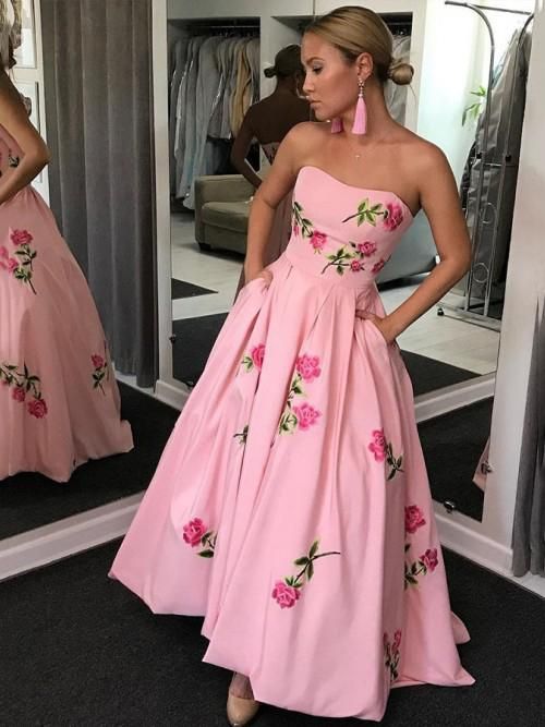 embroidered prom dresses 2019