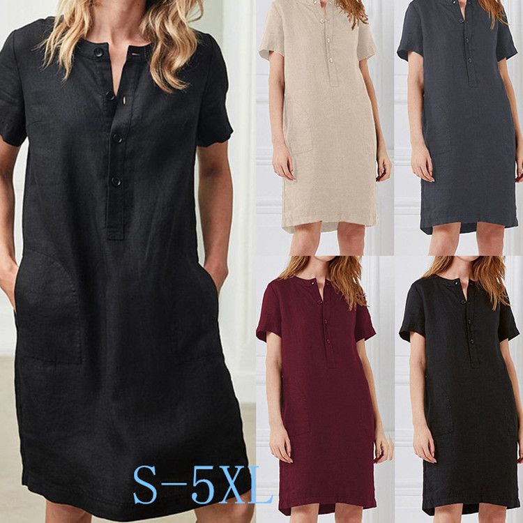 plus size midi t shirt dress