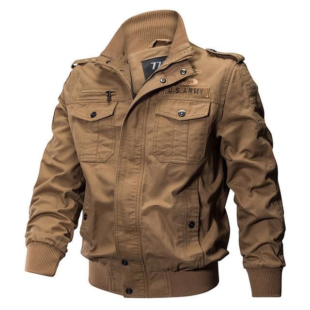 tan army jacket