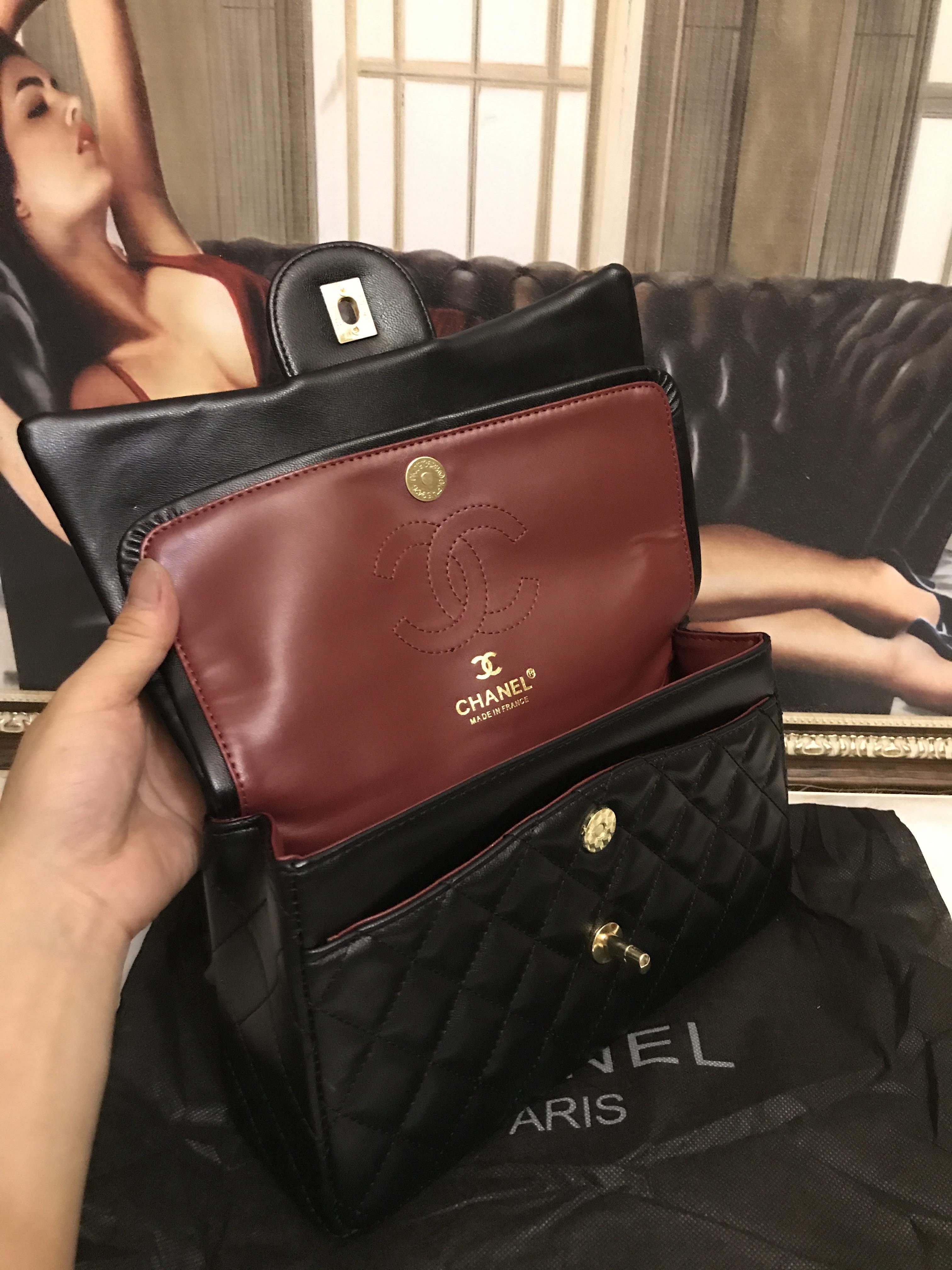 chanel fur flap cover crossbody messenger bag