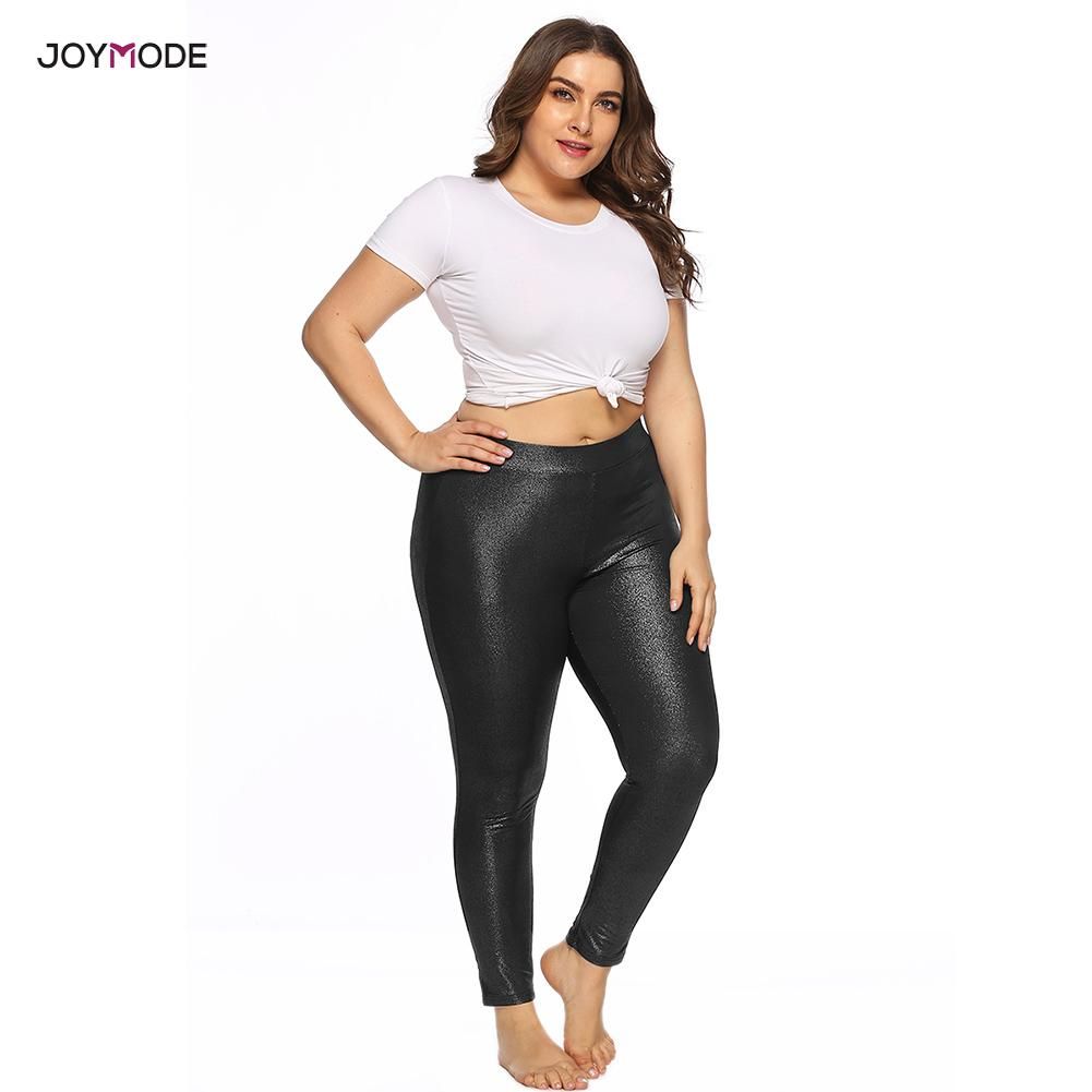 plus size shiny leggings