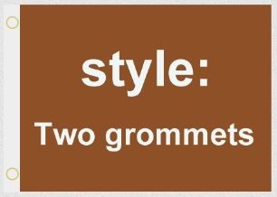 Two grommets