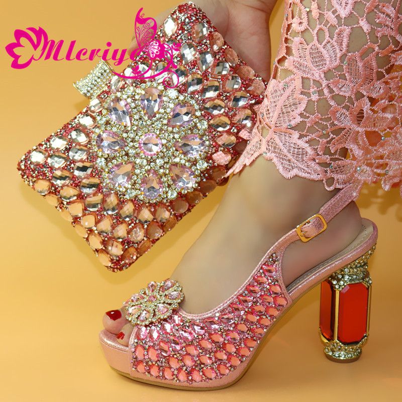 pink shoes and handbags to match