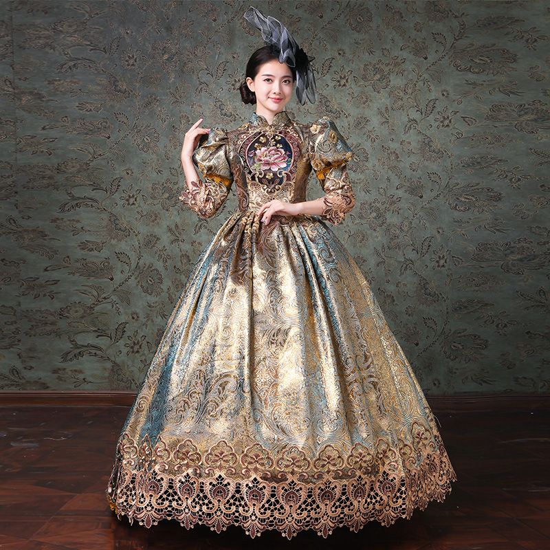 Compra 2020 Personalizada Champagne María Antonieta Mujeres Se Visten De  Largo Medievales Trajes De Disfraces Vestidos De Los Vestidos De Bola  Teatro N1 Barato | Entrega Rápida Y Calidad | Es.Dhgate