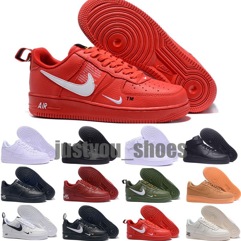 nike air force hombre rojas