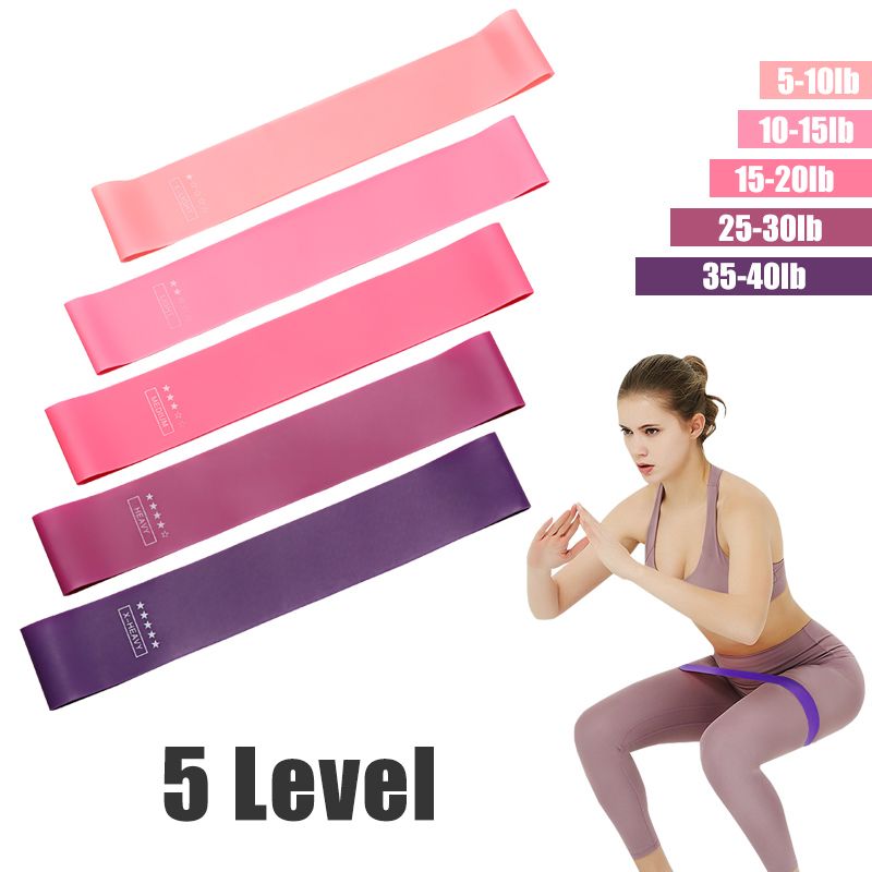 BANDAS DE RESISTENCIA Yoga fitness pilates 5 niveles