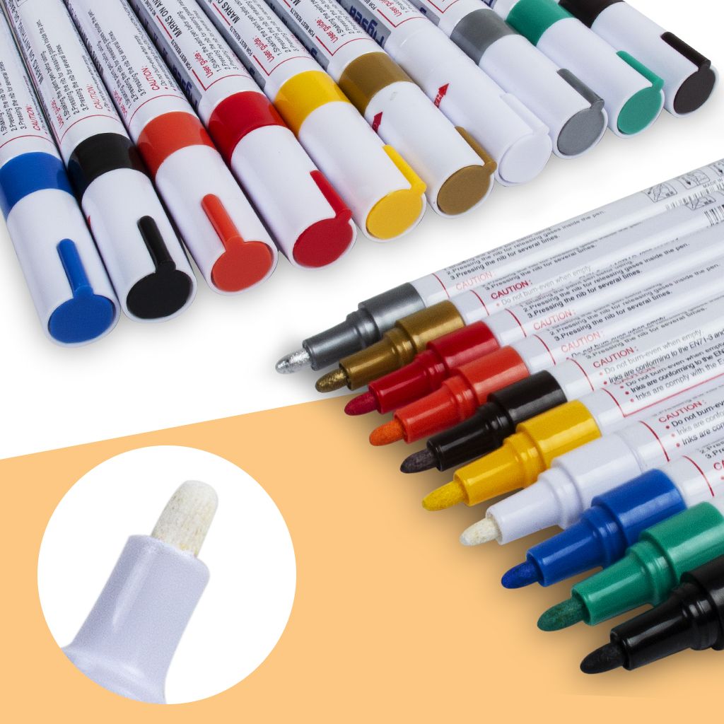 2020 Paint Pens 10 Vibrant Colored Oil Based Markers For Color On Rocks Metal Wood Glass And More Weather Resistant And Non Toxic From Ewin24 0 47 Dhgate Com