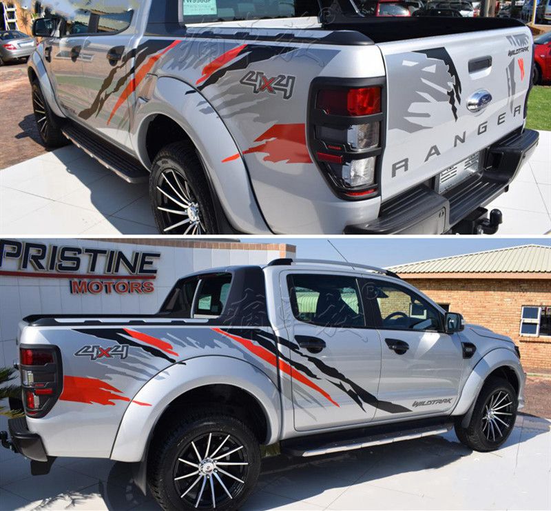 2019 Car Stickers Both Sides Car Head Tail Decals Vinyl Kk Decoration Auto Car Styling Accessories For Ford Ranger Raptor F150 Pickup From