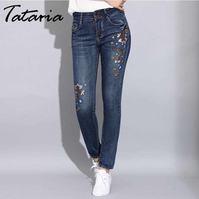 Acquistare Jeans Skinny Da Donna In Denim Con Ricamo Jeans Elasticizzati Da  Donna Pantaloni Pantaloni Donna Jeans Slim Ricamati Donna 2019 Y19072301  Economico | Consegna Veloce E Qualità | It.Dhgate