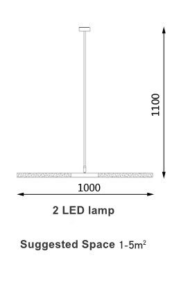 2 LED-lampa