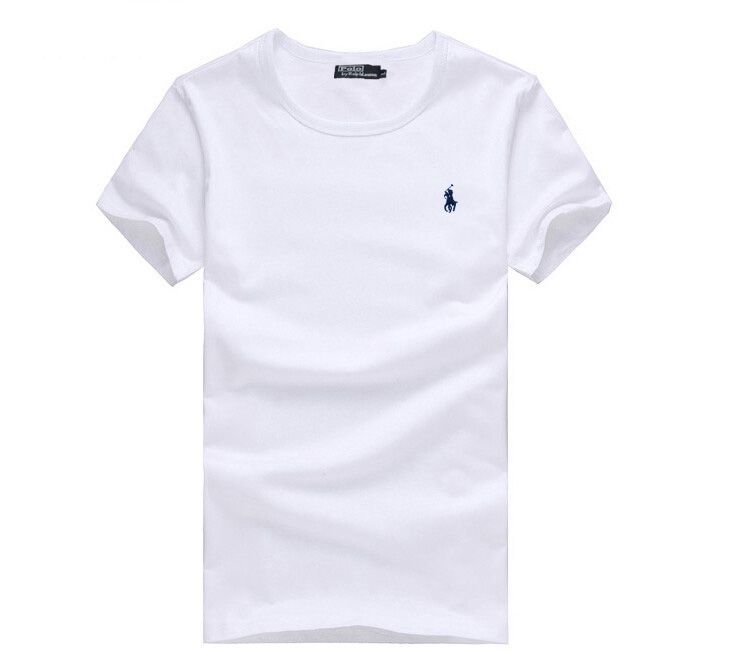 2019 Newest Small Horse Cotton Shirts Pure Color Brand Logo