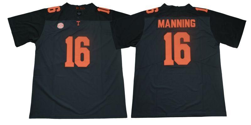 black and orange manning jersey