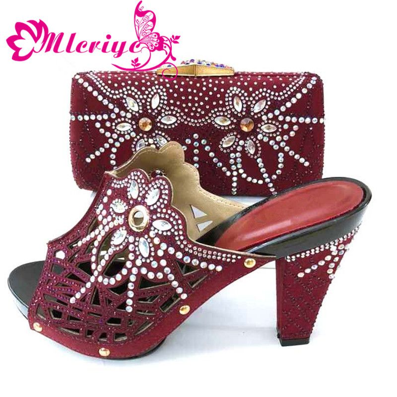 wine shoes and matching bag