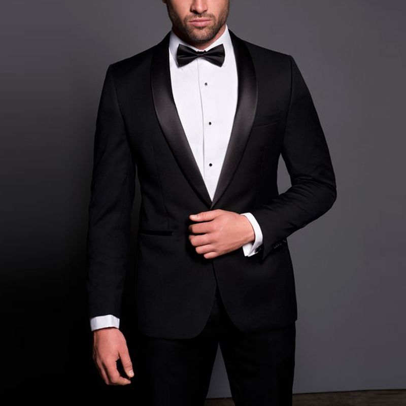 Compra Slim Fit Novio Trajes Del Smoking De La Boda Para Los Trajes De  Hombre Para Hombre 2 Piezas Para Los Padrinos De Boda Del Novio Del Juego  Esmoquin Barato | Entrega
