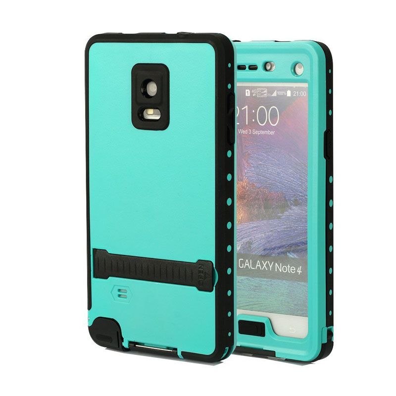 Wallet Cover Cell Galaxy Bumper Shockproof Built Protector Case Full Clear Cases Note Samsung  Case In For With 4 ... Rugged Body With Screen Kickstand