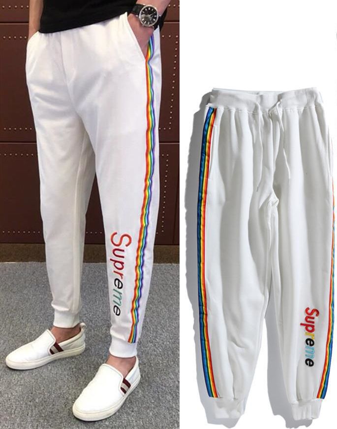 colorful track pants