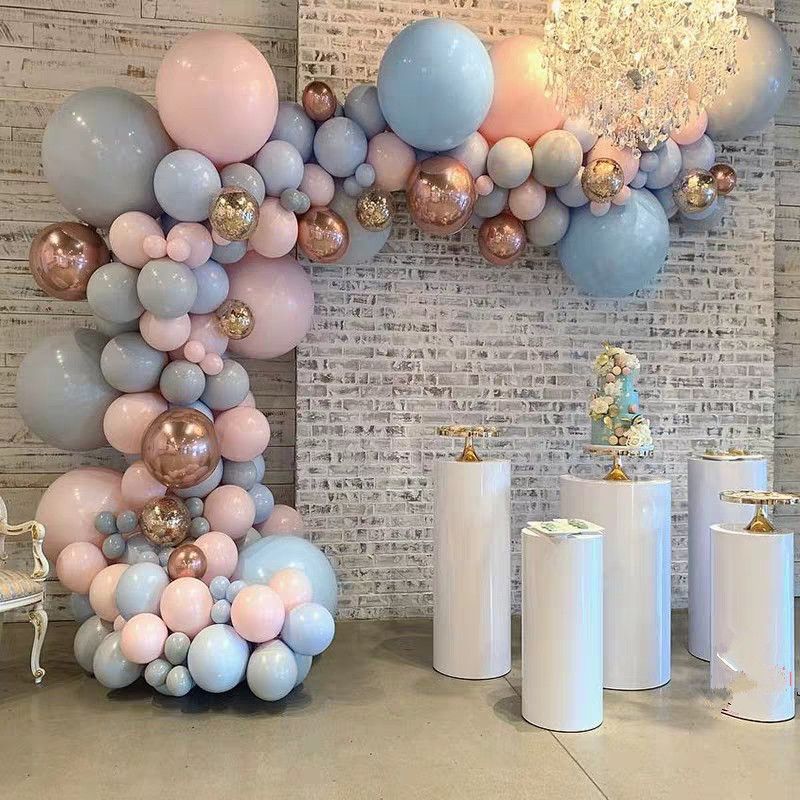Cadenas pastel de garland de globos Garland colores pastel foil globo fiesta bebé 