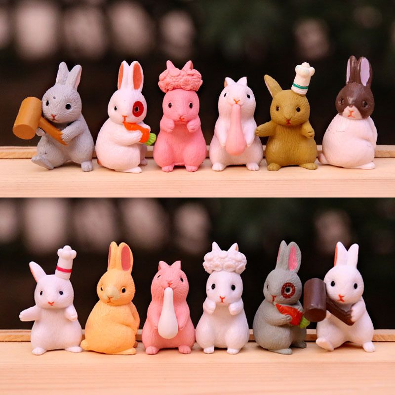 resin bunny decor