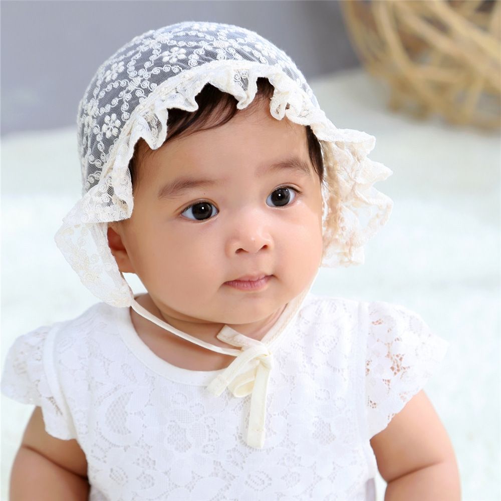 Kids Toddler Girls Hat Winter Cap Tie up Warm Lace Up