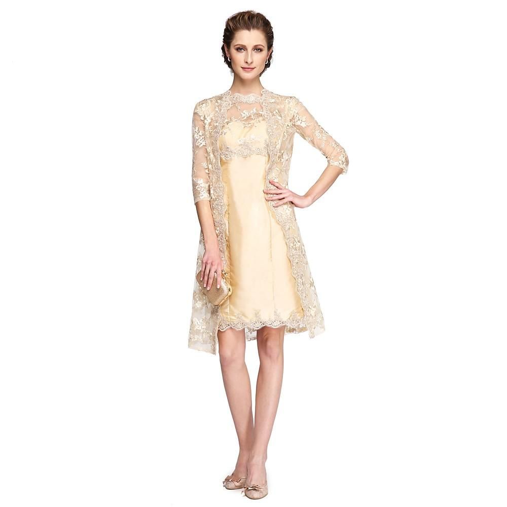 single piece knee length dress