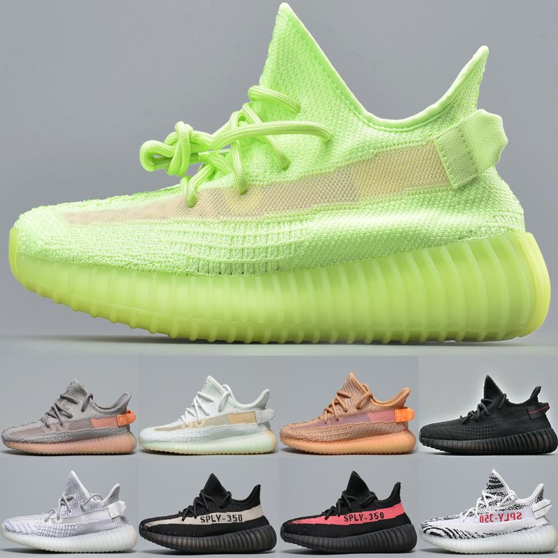 Compre Adidas Yeezy Boost 350 V2 Zapatos De Diseño Para Niños Para Niños  Niñas Clay True Form Hyperspace Static Reflective GLOW Zebra Zapatillas De  Running Para Niños Talla 7 13 A 21,38