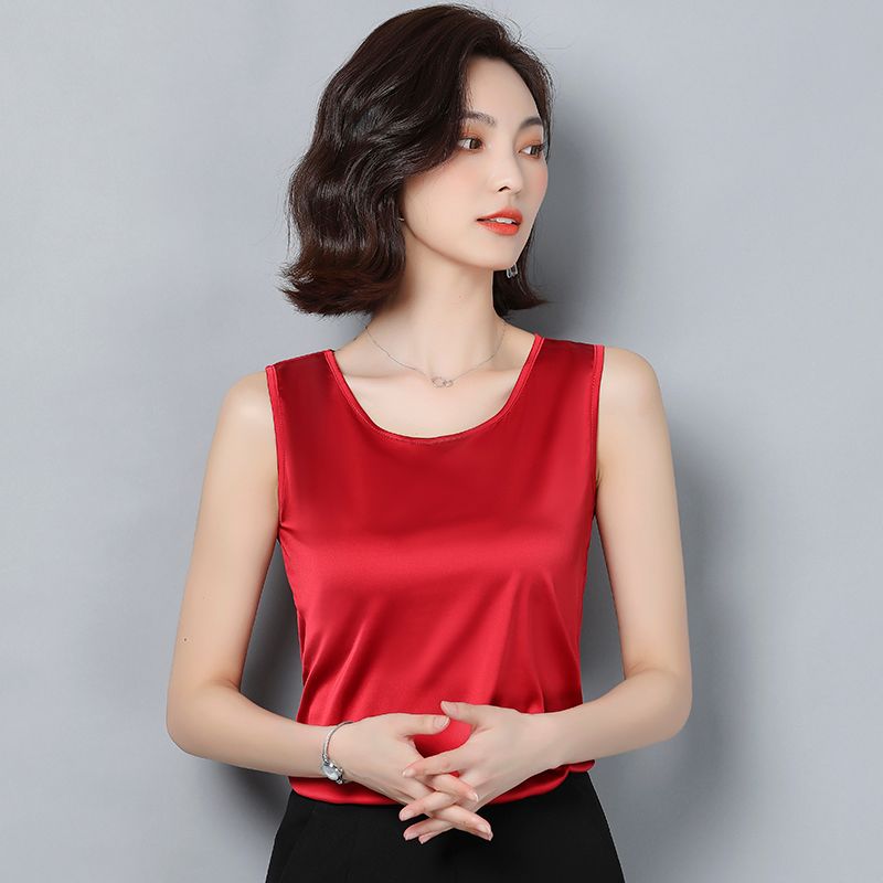 plus size satin tank tops