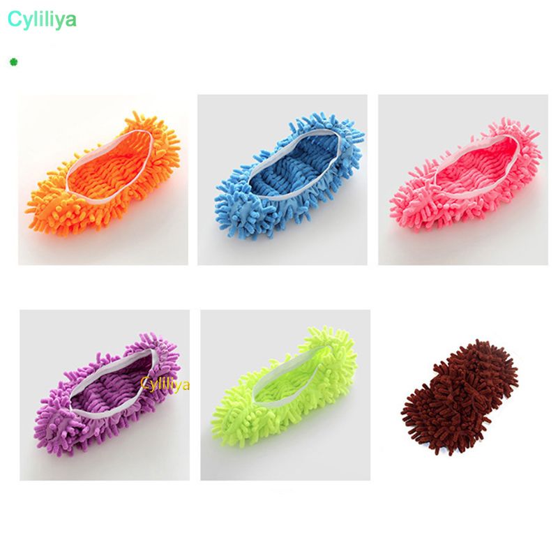 1 pair Washable Microfiber Dust Mop Slippers Lazy Quick Cleaning Floor  Cleaning Slipper Home Bathroom Cleanning Tools Home Shoes