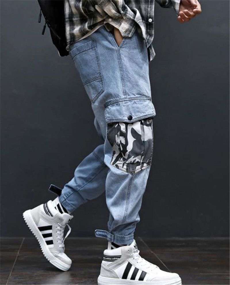 baby blue cargo pants mens