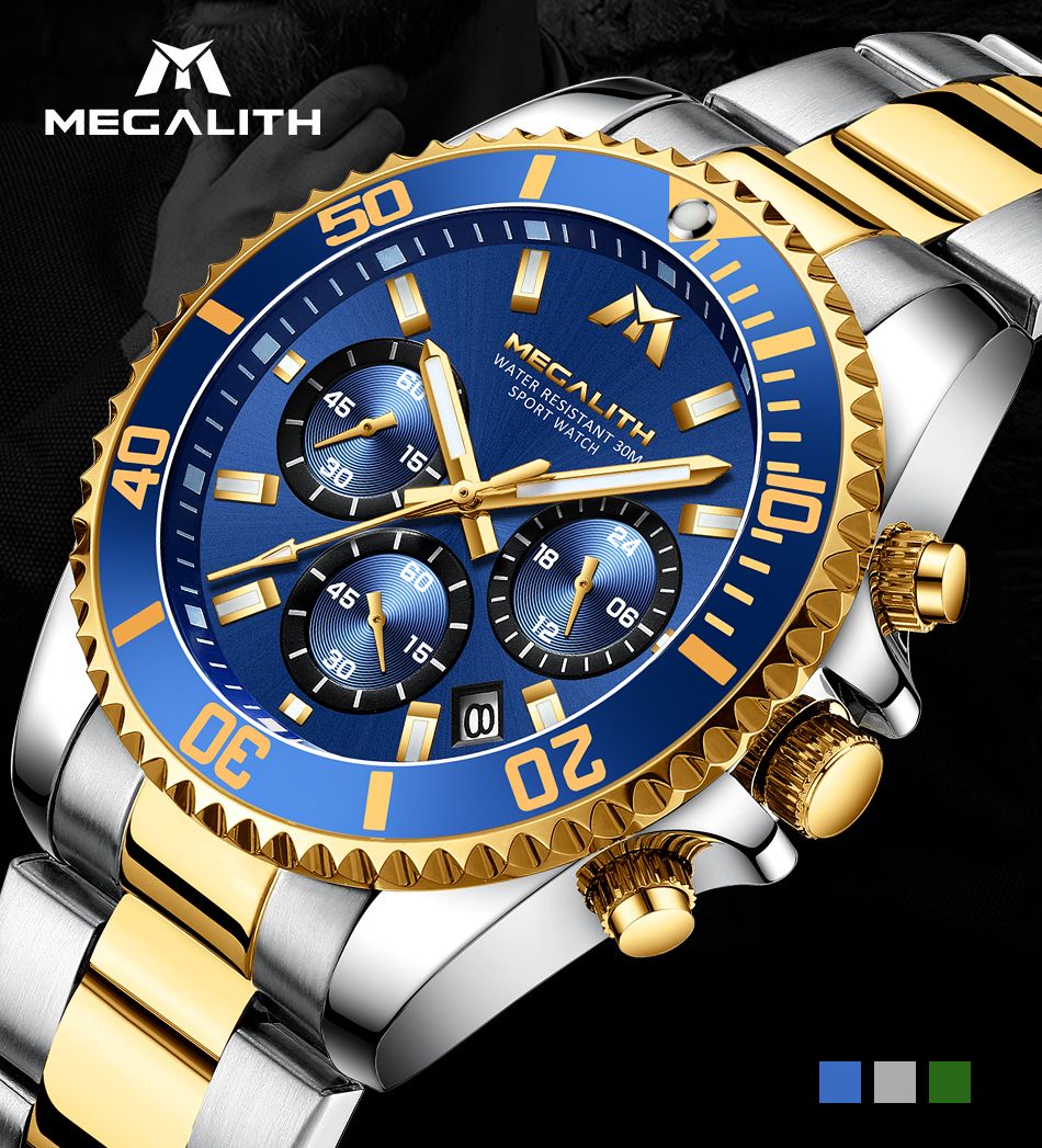 Acquistare Megalith Reloj Hombre Moda Astuccio Casual Guarda Uomo  Impermeabile Analog Anale 24 Ore Orologi Al Quarzo Orologi Sportivi  Cronografo Orologio Maschile Economico | Consegna Veloce E Qualità |  It.Dhgate