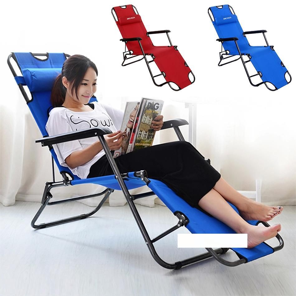 Homdox Outdoor Furniture 178cm Desk Chair Longer Leisure Folding