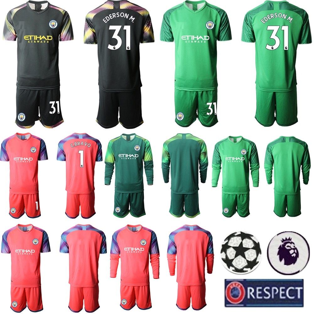 2020 19 20 Goalkeeper Adult Kit Men Long Sleeves Football Clothes 31