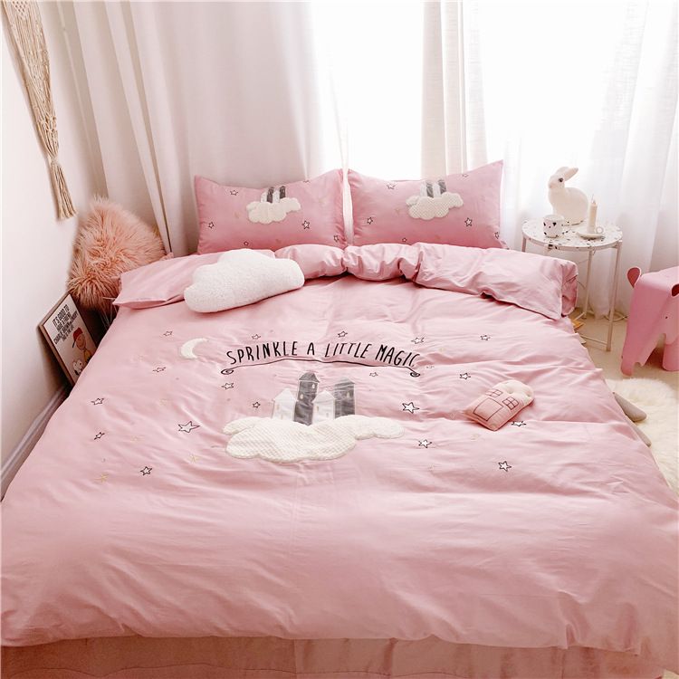 pink childrens bedding