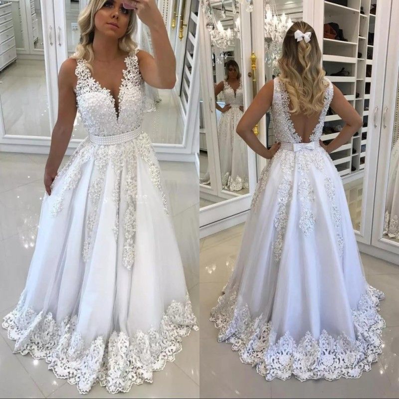 white prom gowns 2019