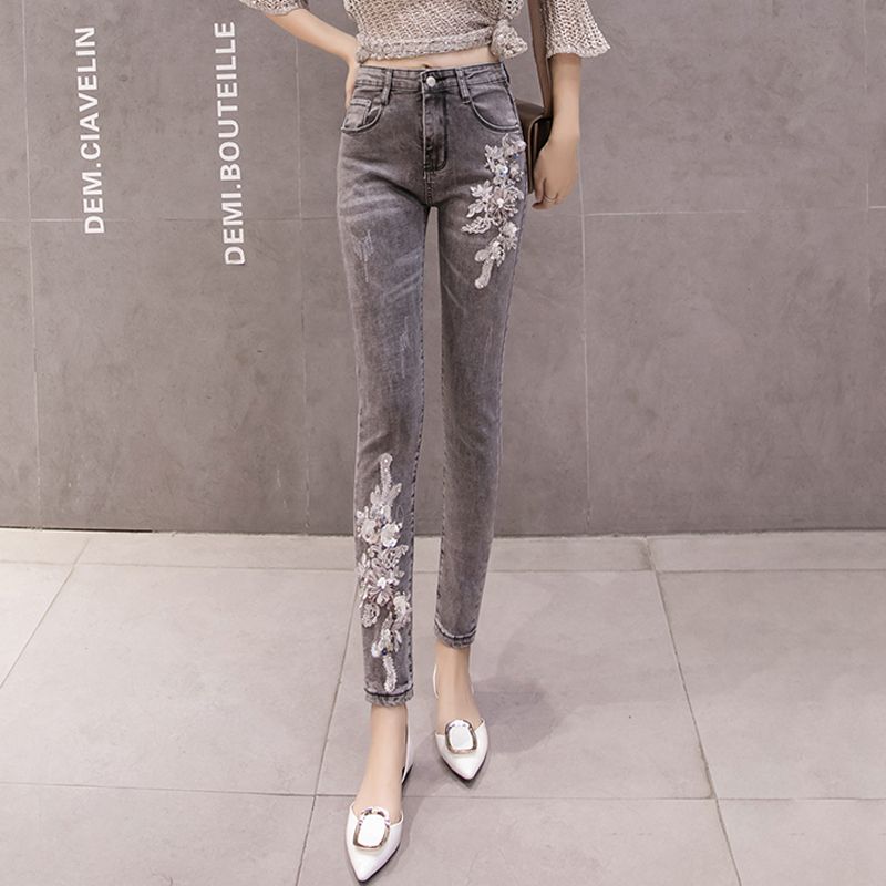 rhinestone black jeans