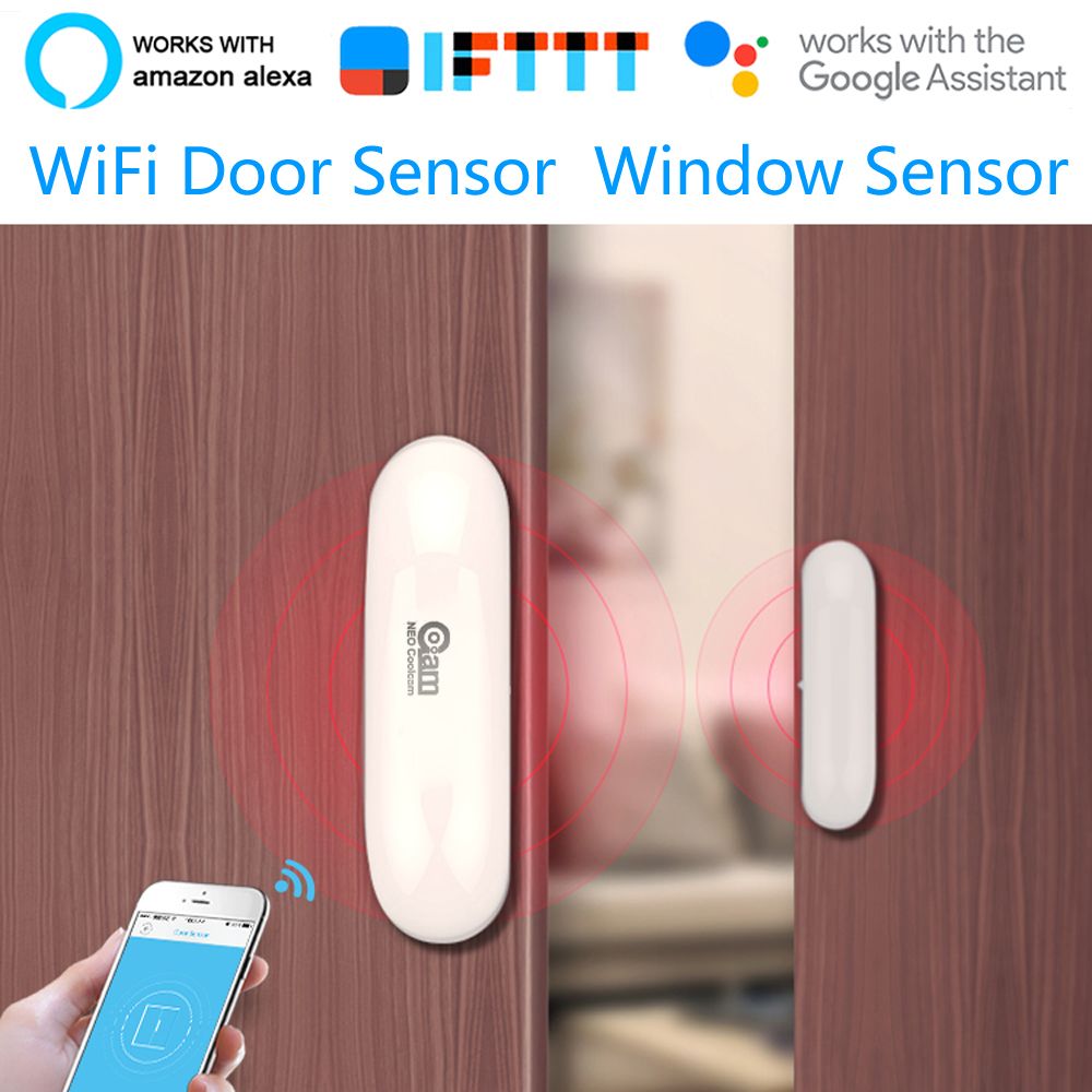 Satin Al Kablosuz Akilli Wifi Kapi Sensoru Pencere Sensoru App Bildirim Uyarilari Ev Guvenlik Kapi Pencere Dedektoru Tl121 09 Dhgate Comda