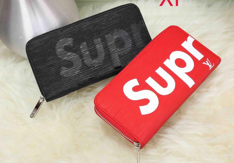 XXL Supreme Carteras y monederos para mujer Moda de gran capacidad para mujer de piel