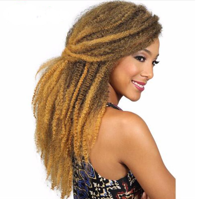 2019 Hot 3packs Marley Braids 18 Afro Kinky Twist Hair Crochet