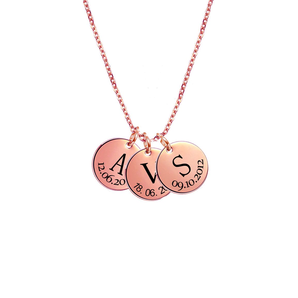 3 pendant -ROSE GOLD